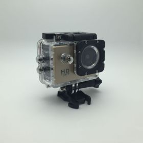 Waterproof Sports Camera Recorder (Color: Gold)